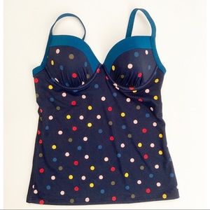 Boden Milos Cup Size Polka Dot Tankini Top